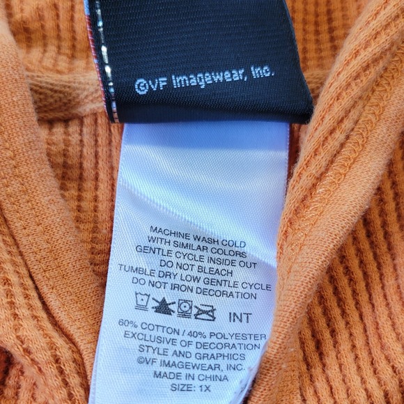 Harley Davidson Womens 1X Orange Short Sleeve Full Zip Beach Pool Swimming Cover - Picture 6 of 12